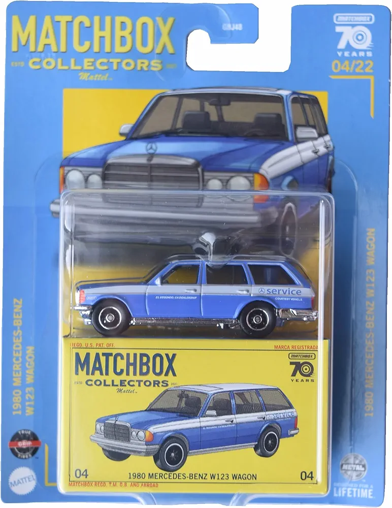 Matchbox 1980 Mercedes Benz W123 Wagon, Blue 4/22