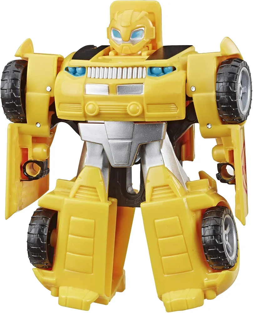 Transformers Playskool Heroes Rescue Bots Academy Bumblebee Converting Toy Robot, 4.5" Action Figure, Toys for Kids Ages 3 & Up